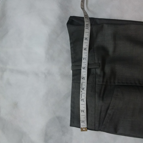 Italian Milan grey detailed stitching pant suit in fine wool - Picture 11 of 11